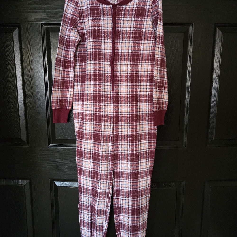 JOCKEY Womens Waffle Plaid Union Whimsy Pajamas Size L - Picture 11 of 14